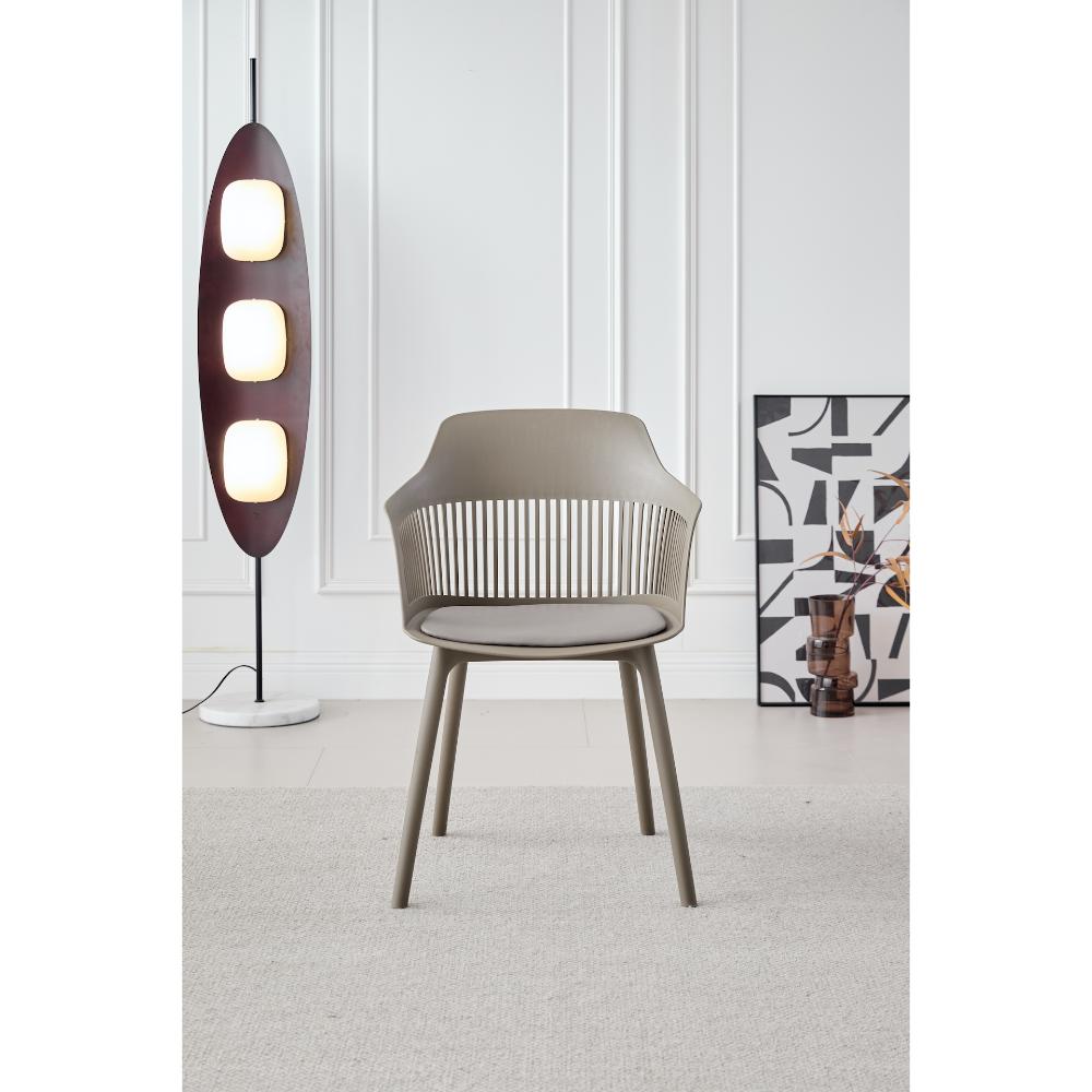 SILLA CON COJIN MAX TAUPE