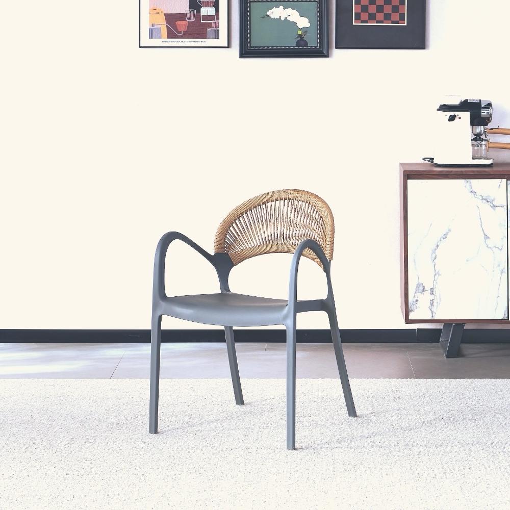 SILLA DE EXTERIOR CON BRAZOS DAYTONA DARK