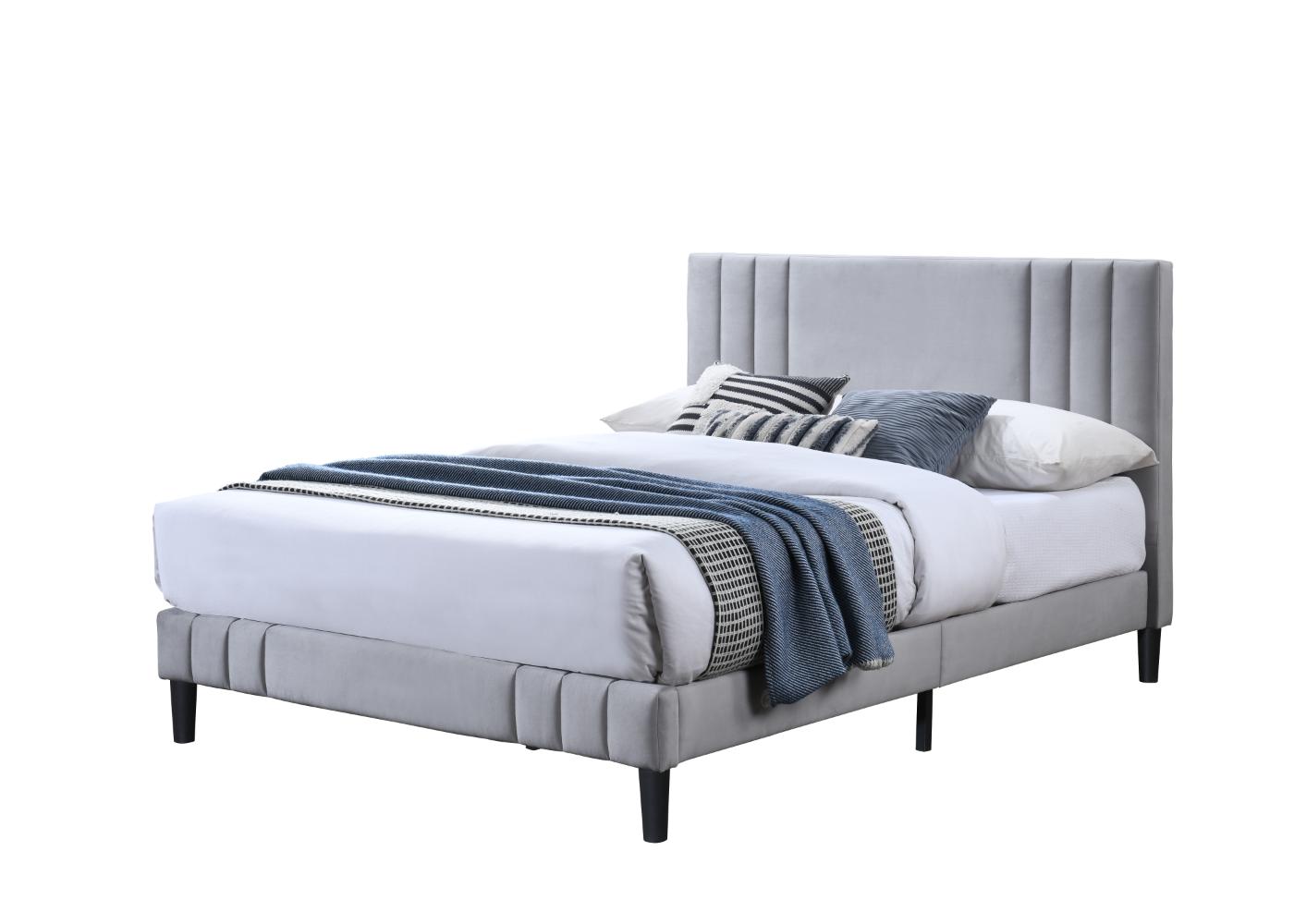 CAMA MAJESTIC 140 GRIS CLARO