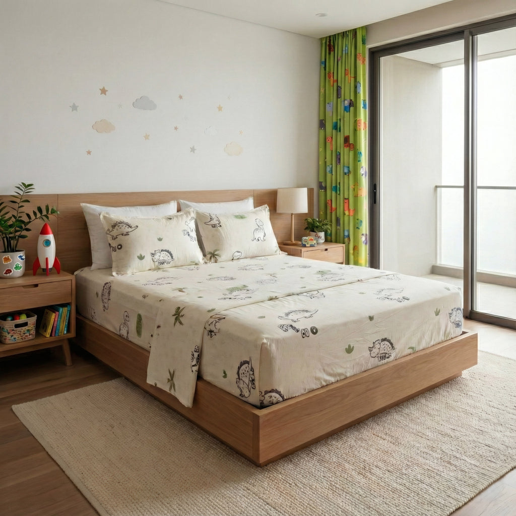 JUEGO DE SÀBANA ESTAMPADA CAMA DOBLE 140 EN ALGODON