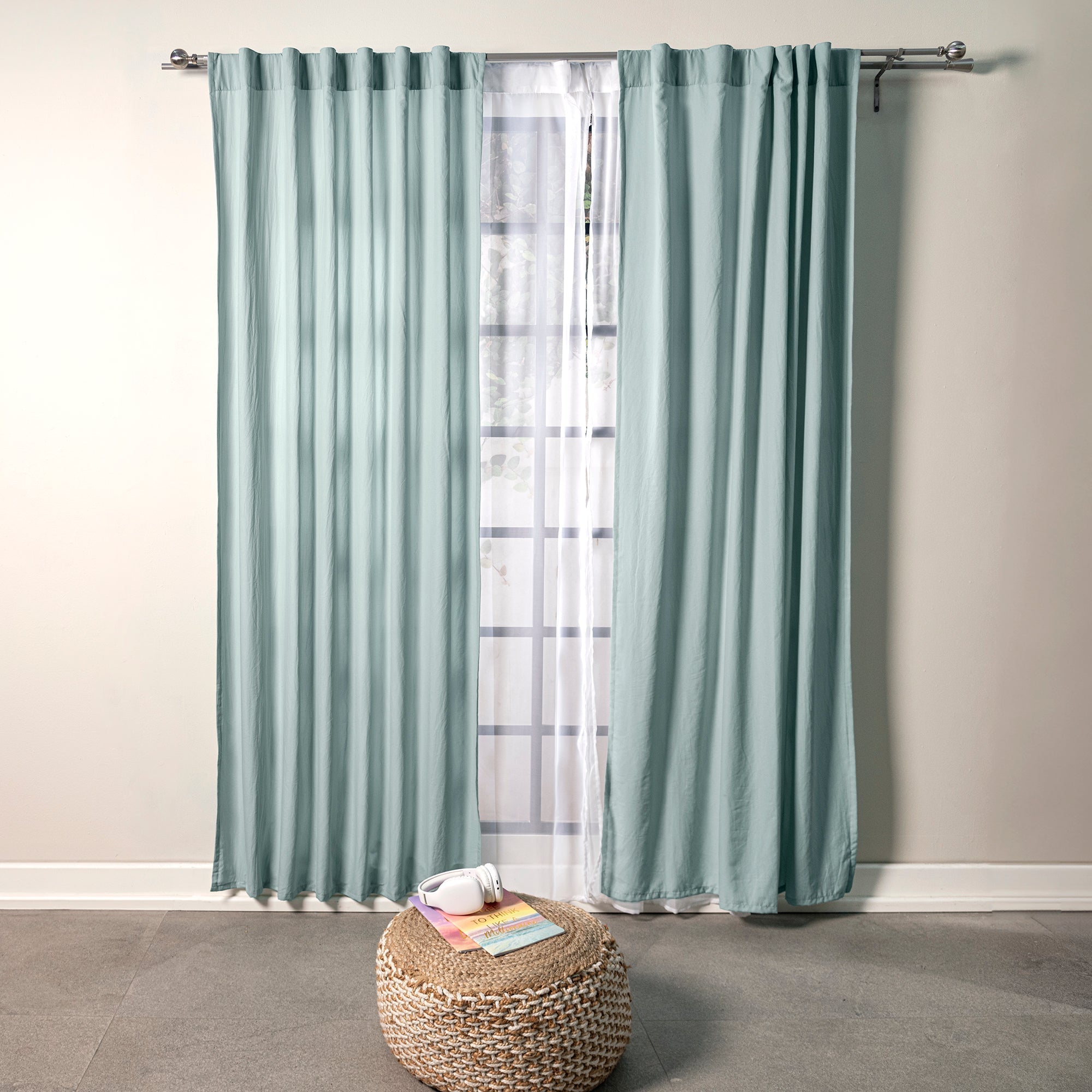 CORTINAS VIASOFT WASHED MINT