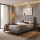CAMA LISA 140 GRIS