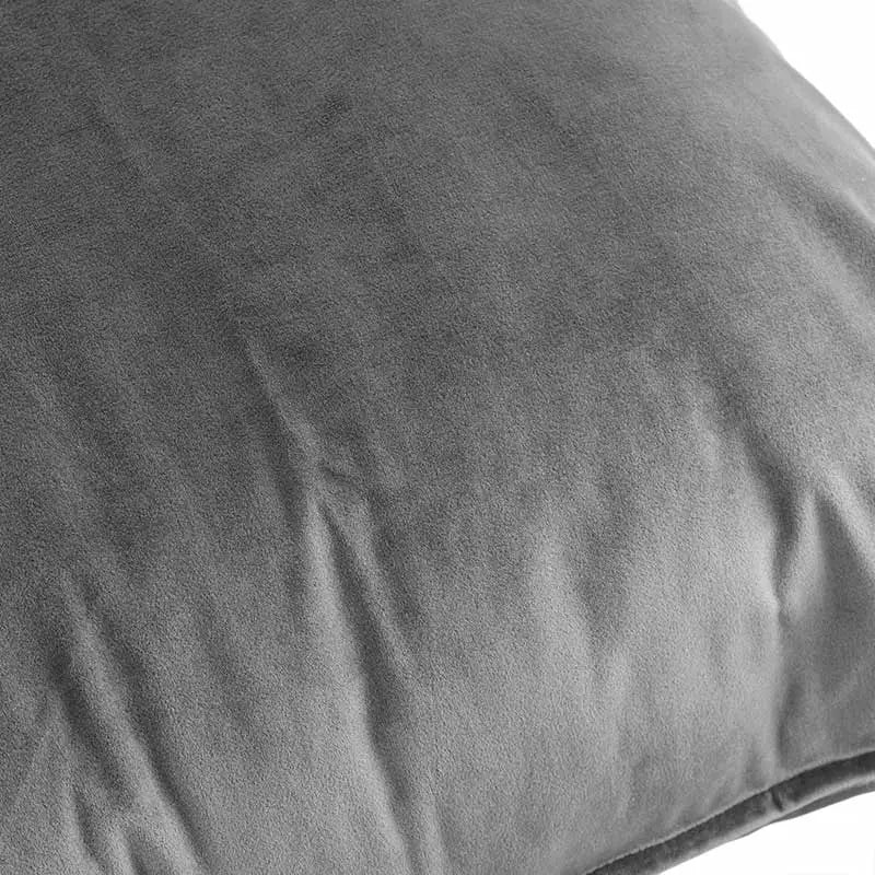 FUNDA DE COJÍN VELVET GRIS