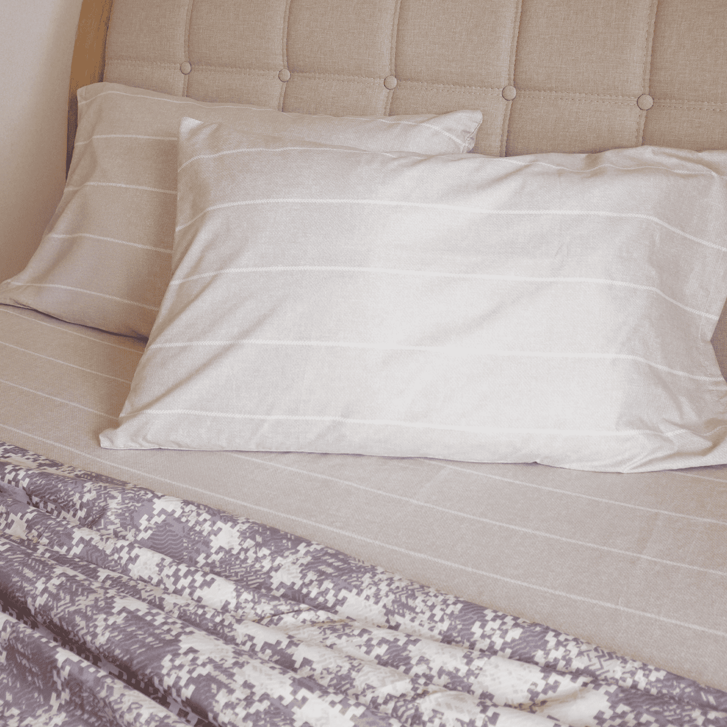 JUEGO DE SÀBANA PRINT CUADROS OTOÑO