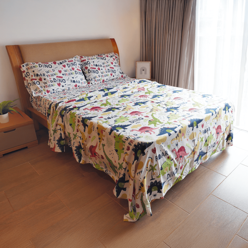 JUEGO DE SÀBANA PRINT MUNDO DINO