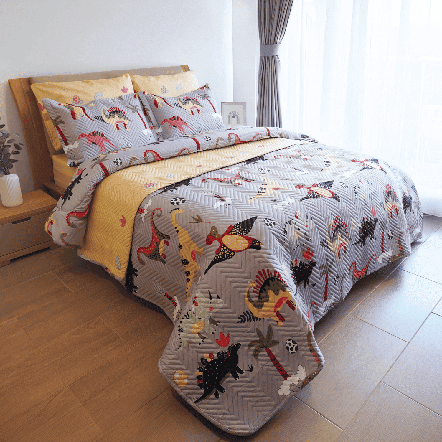 KIT ULTRADELGADO + JUEGO DE SABANAS AVENTURA JURASICA