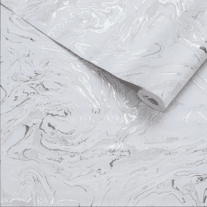 PAPEL DE COLGADURA MARMOL PLATA