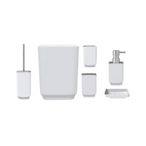 ACCESORIOS DE BAÑO 6 PIEZAS UNICOLOR