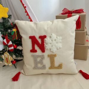 FUNDA DE COJÍN NAVIDEÑO NOEL