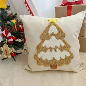 FUNDA DE COJÍN ARBOL NAVIDEÑO