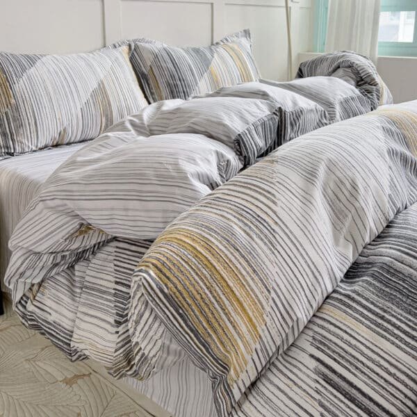 FORRO DUVET REAL 100% ALGODÓN ARTESANAL AMBAR - Imagen 4
