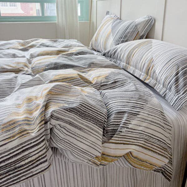 FORRO DUVET REAL 100% ALGODÓN ARTESANAL AMBAR - Imagen 5